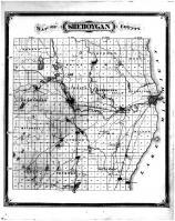 Sheboygan County Map, Sheboygan County 1875